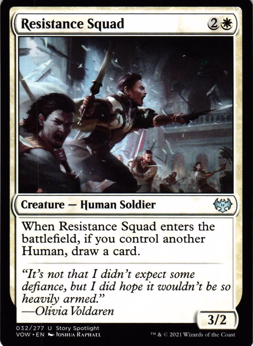 Resistance Squad Uncommon 032/277 Innistrad: Crimson Vow (VOW) Magic the Gathering