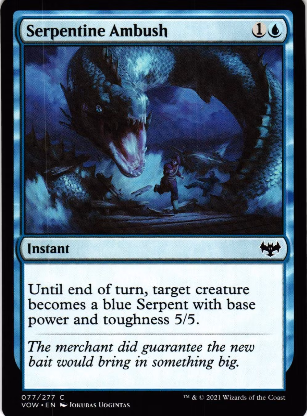 Serpentine Ambush Common 077/277 Innistrad: Crimson Vow (VOW) Magic the Gathering
