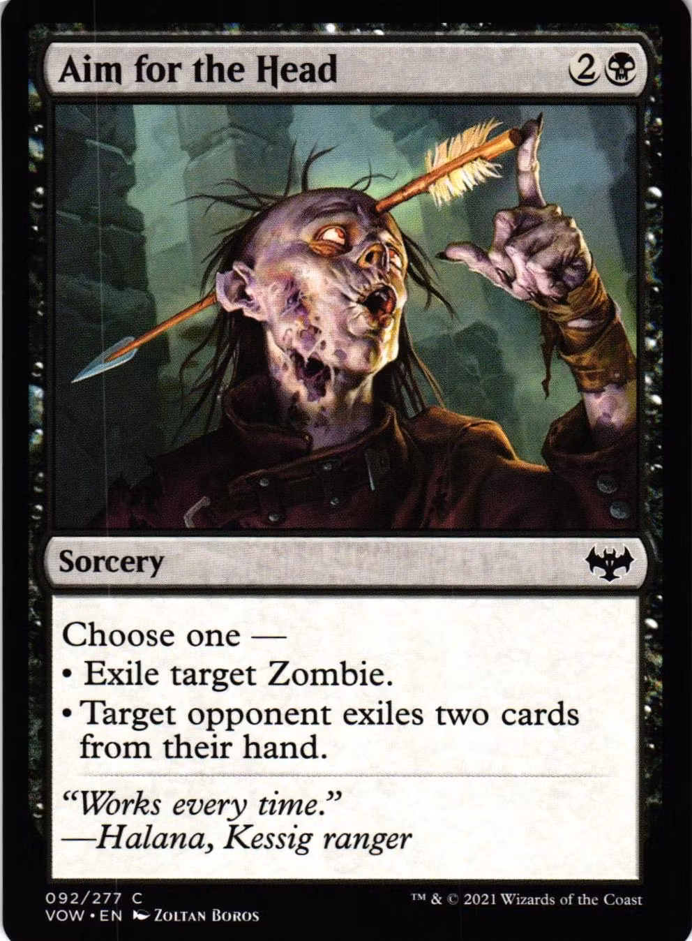 Aim for the Head Common 092/277 Innistrad: Crimson Vow (VOW) Magic the Gathering