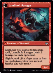 Lambholt Raconteur / Lambholt Ravager Uncommon 167/277 Innistrad: Crimson Vow (VOW) Magic the Gathering