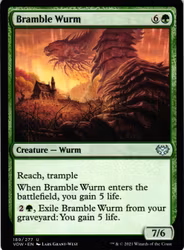 Bramble Wurm Uncommon 189/277 Innistrad: Crimson Vow (VOW) Magic the Gathering