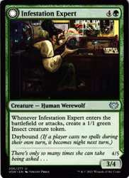 Infestation Expert / Infested Werewolf Uncommon 206/277 Innistrad: Crimson Vow (VOW) Magic the Gathering