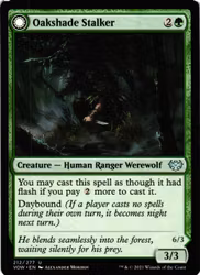 Oakshade Stalker / Moonlit Ambusher Uncommon 212/277 Innistrad: Crimson Vow (VOW) Magic the Gathering