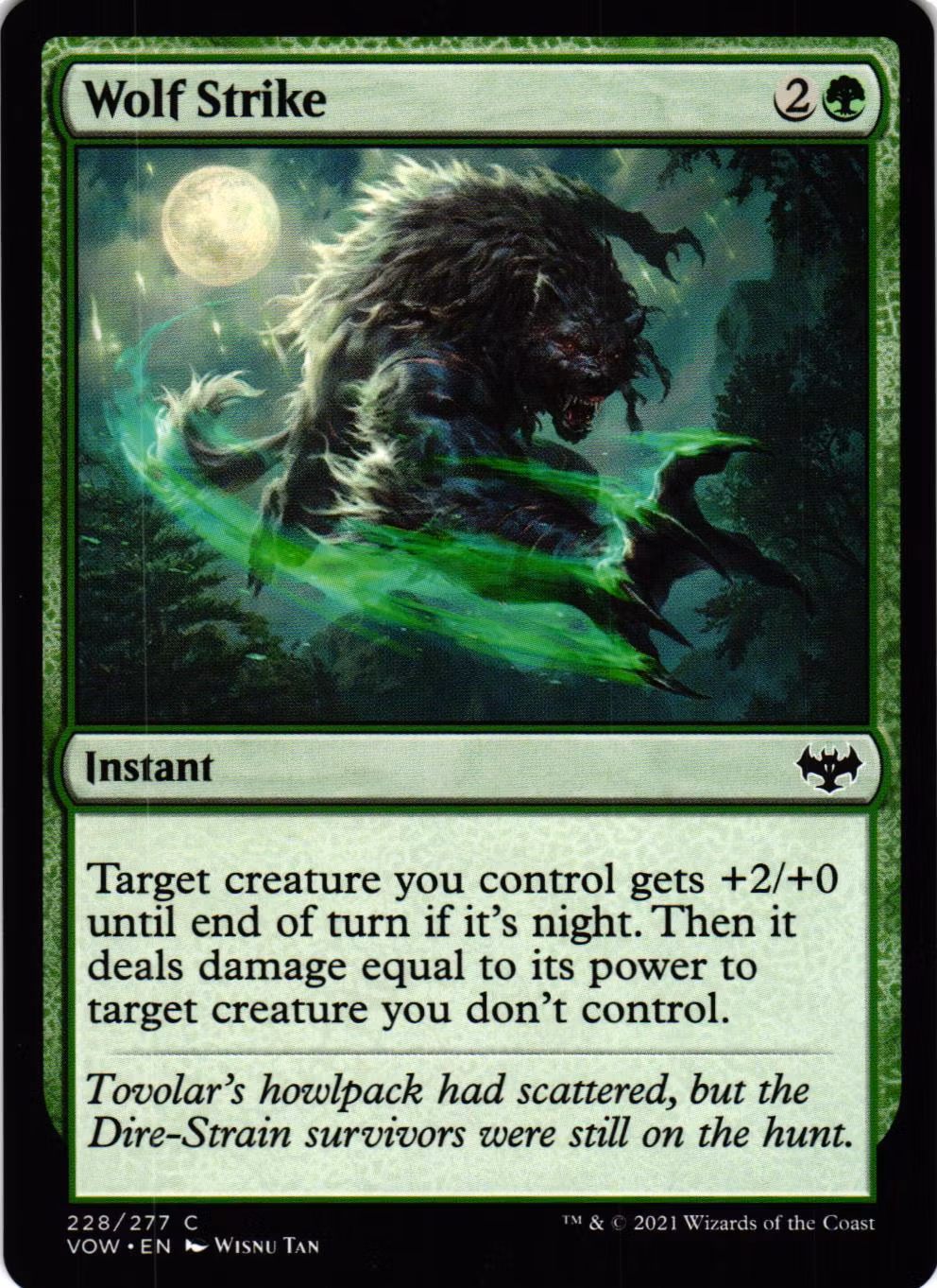 Wolf Strike Common 228/277 Innistrad: Crimson Vow (VOW) Magic the Gathering