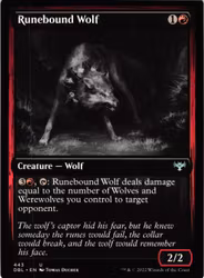 Runebound Wolf Uncommon 443 Innistrad: Double Feature (DBL) Magic the Gathering
