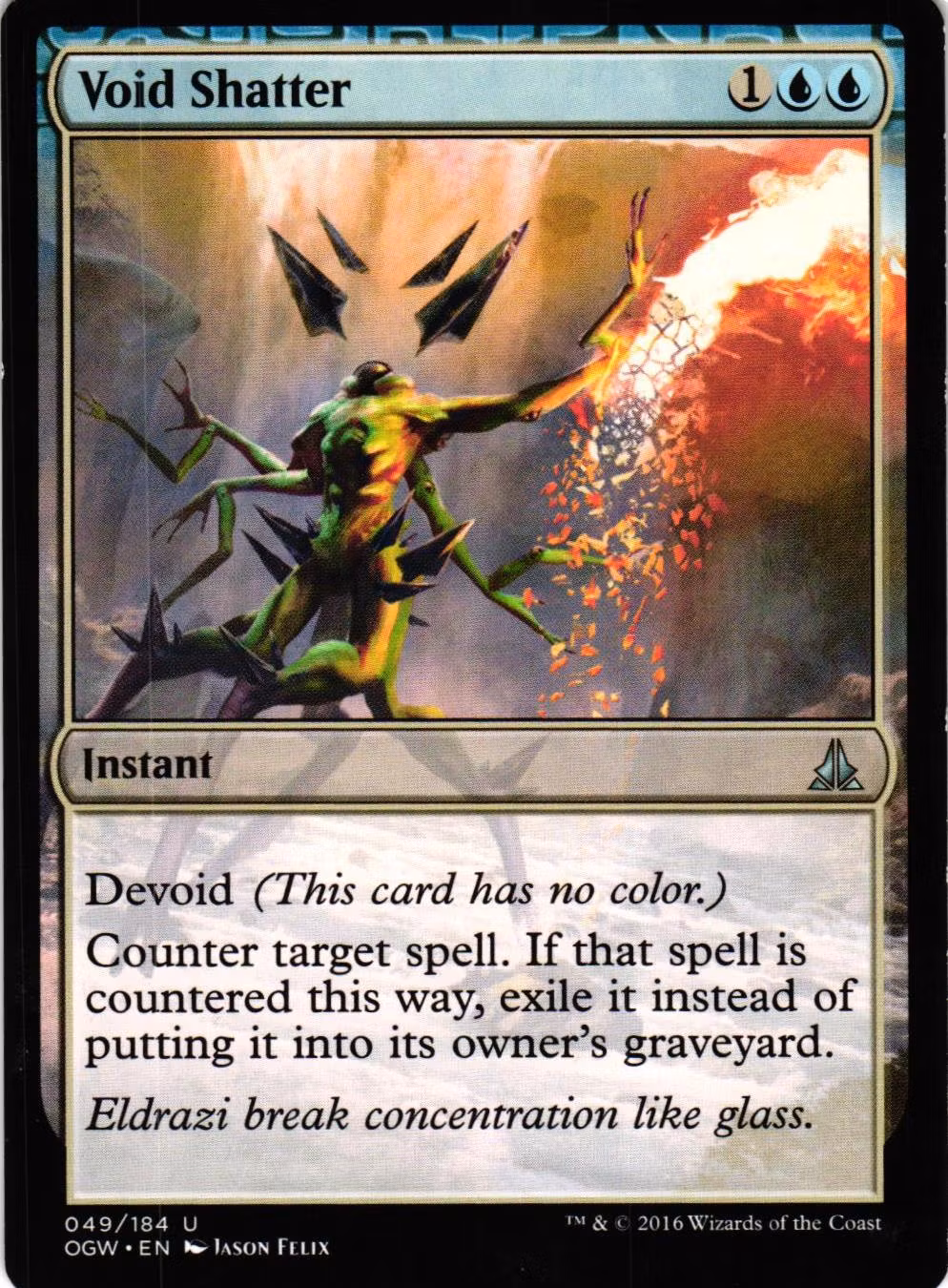 Void Shatter Uncommon 049/184 Oath of the Gatewatch (OGW) Magic the Gathering