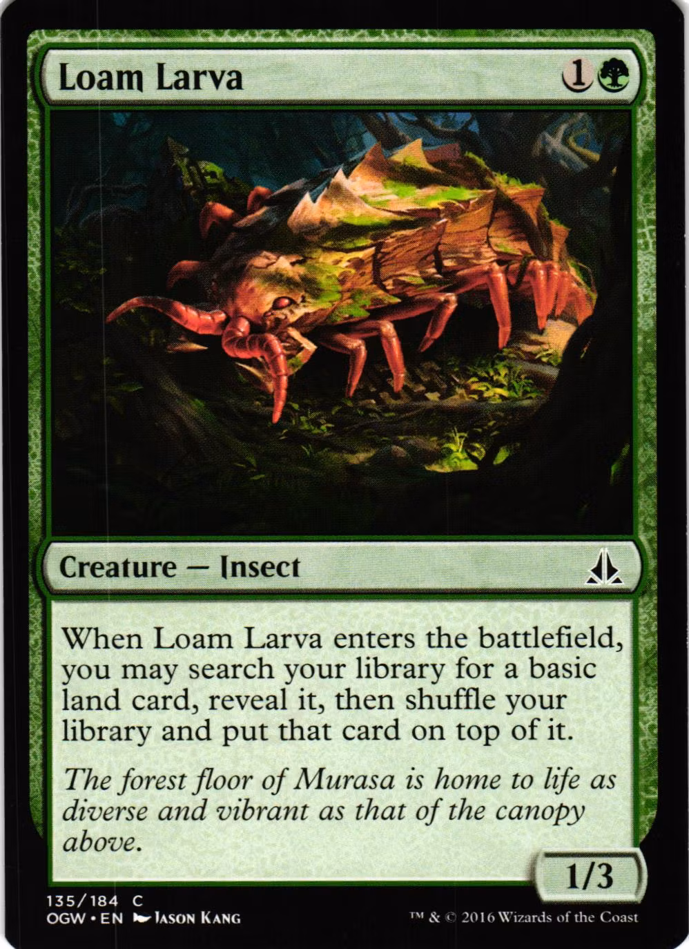 Loam Larva Common 135/184 Oath of the Gatewatch (OGW) Magic the Gathering