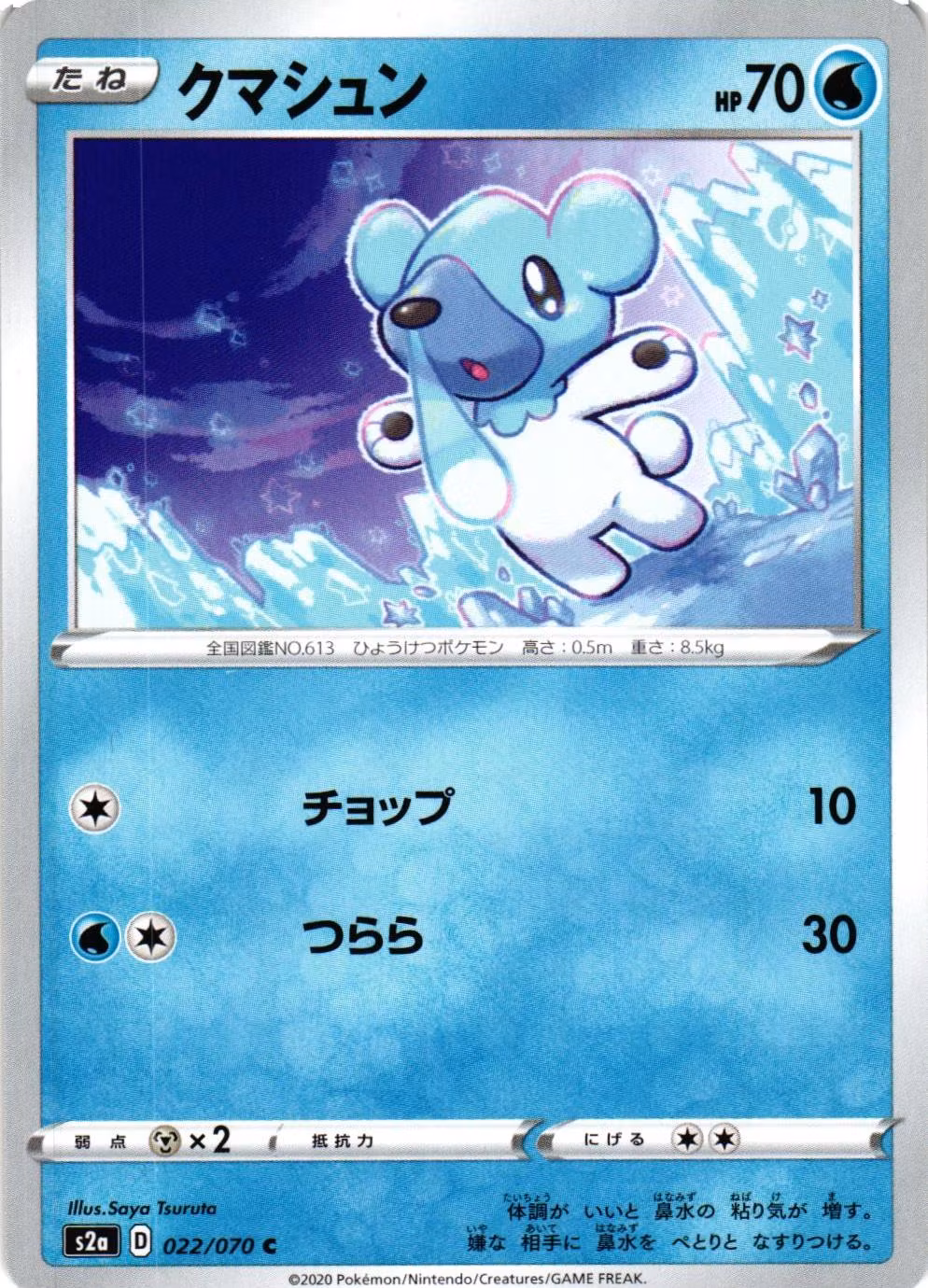 Cubchoo Common 022/070 s2a Explosive Flame Pokemon