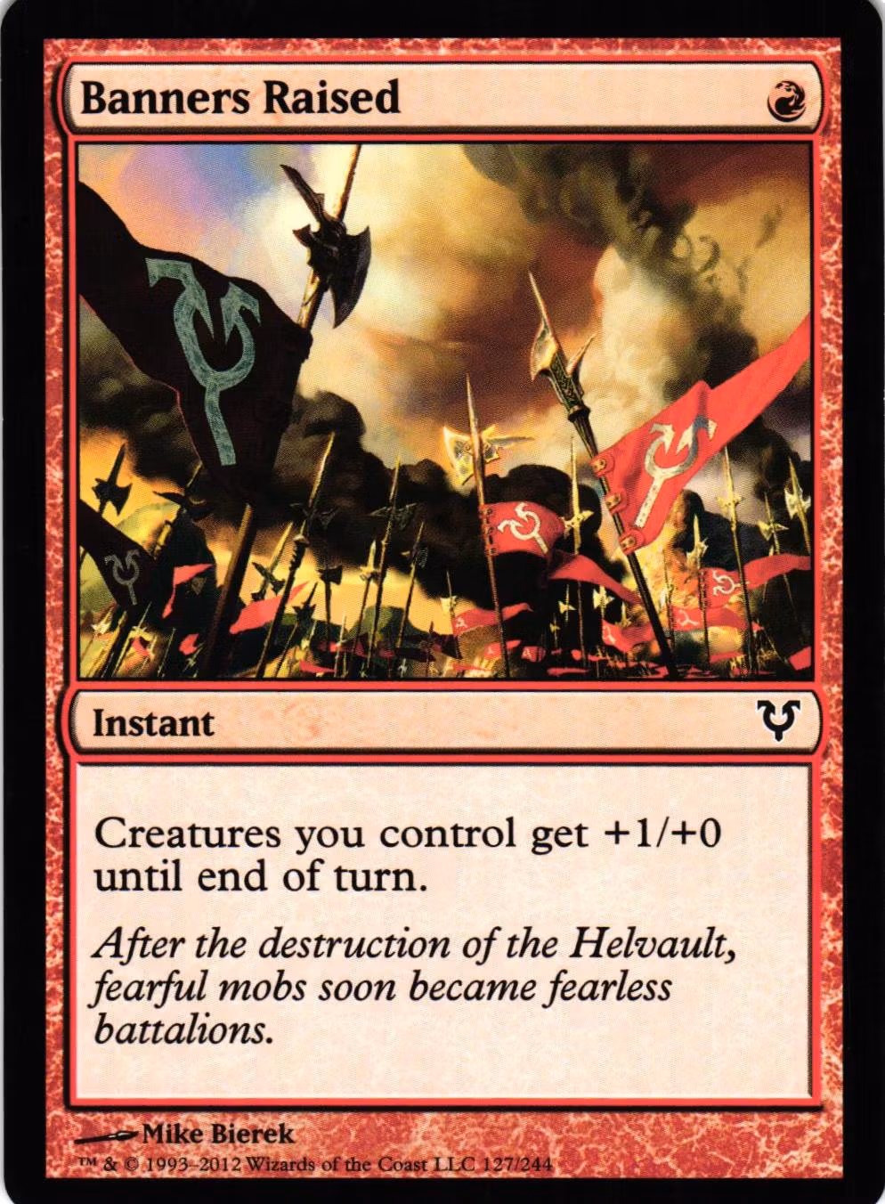 Banners Raised Common 127/244 Avacyn Restored (AVR)Magic the Gathering