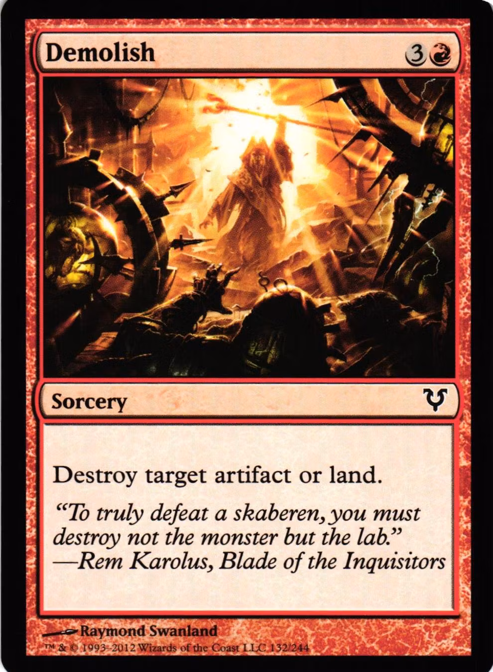 Demolish Common 132/244 Avacyn Restored (AVR)Magic the Gathering