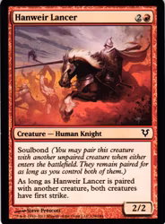 Hanweir Lancer Common 138/244 Avacyn Restored (AVR)Magic the Gathering