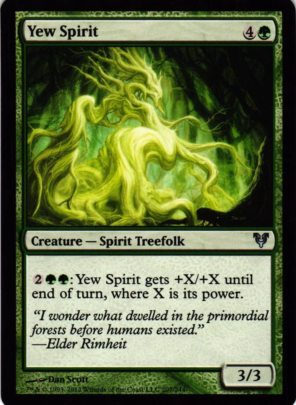 Yew Spirit Uncommon 207/244 Avacyn Restored (AVR) Magic the Gathering