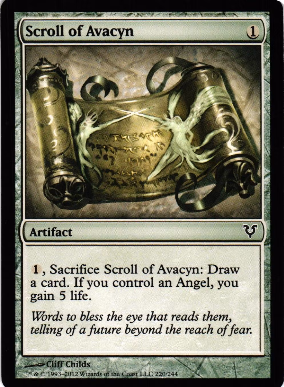 Scroll of Avacyn Common 220/244 Avacyn Restored (AVR) Magic the Gathering