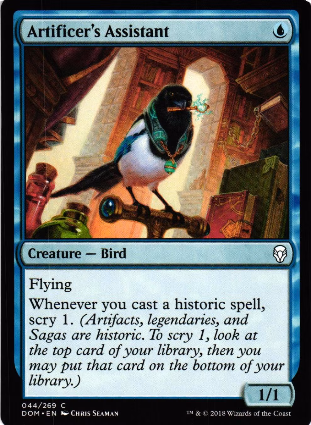 Artificers Assistant Common 044/269 Dominaria (DOM) Magic the Gathering