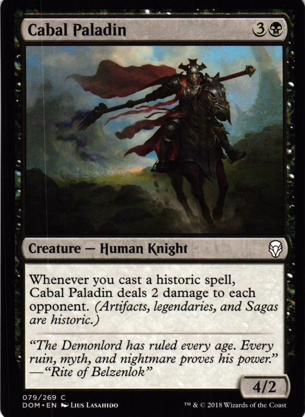 Cabal Paladin Common 079/269 Dominaria (DOM) Magic the Gathering
