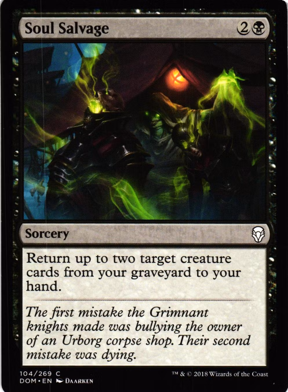 Soul Salvage Common 104/269 Dominaria (DOM) Magic the Gathering