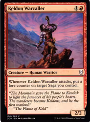 Keldon Warcaller Common 136/269 Dominaria (DOM) Magic the Gathering