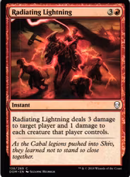 Radiating Lightning Common 138/269 Dominaria (DOM) Magic the Gathering