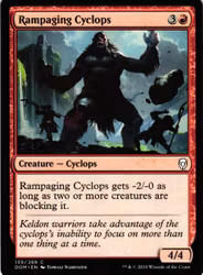 Rampaging Cyclops Common 139/269 Dominaria (DOM) Magic the Gathering
