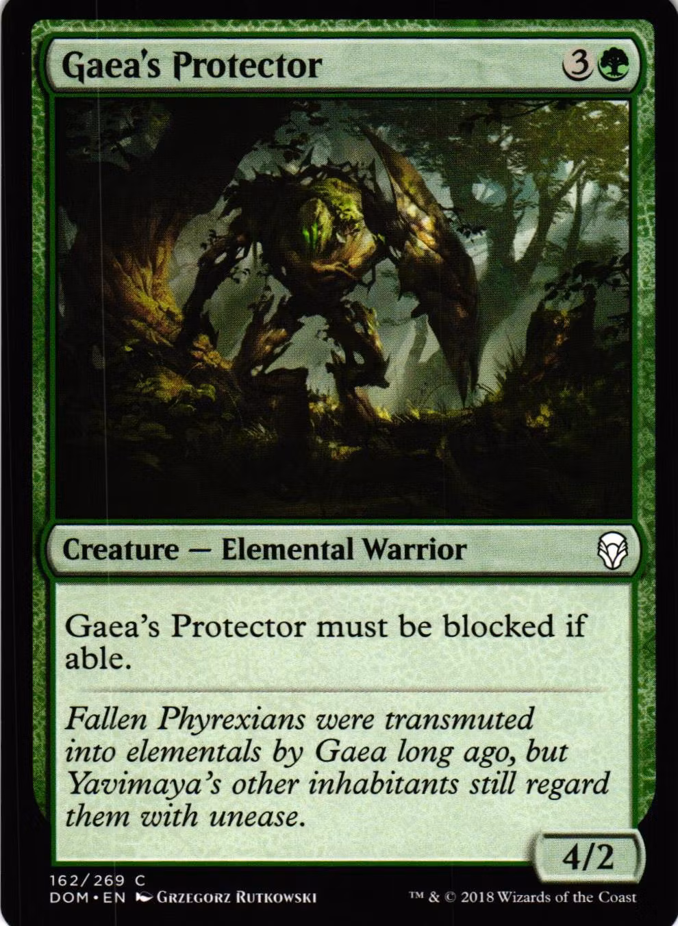 Gaeas Protector Common 162/269 Dominaria (DOM) Magic the Gathering