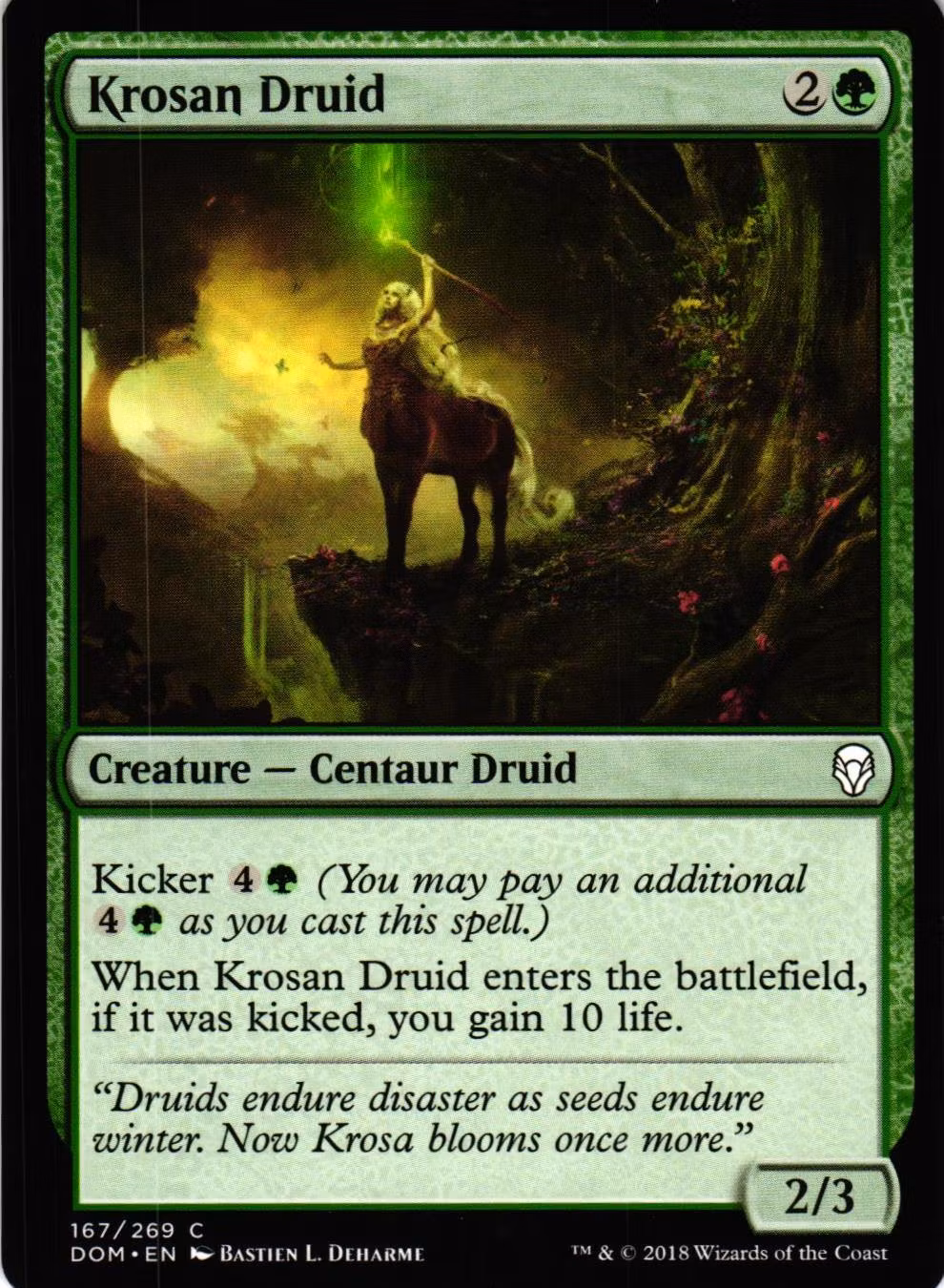 Krosan Druid Common 167/269 Dominaria (DOM) Magic the Gathering