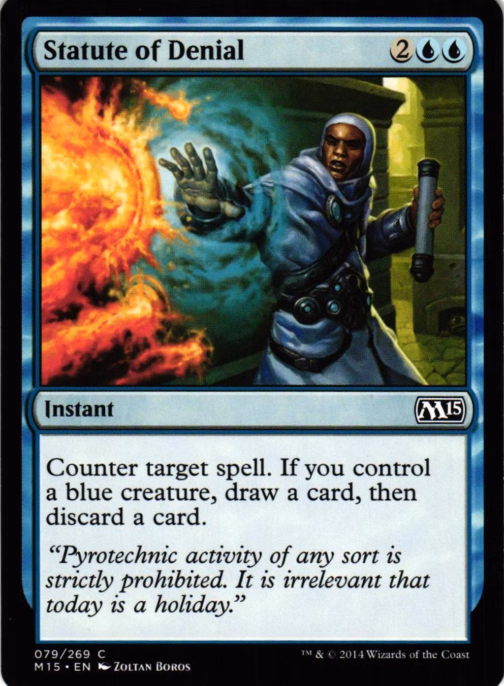 Statue of Denial Common 079/269 Magic 2015 (M15) Magic the Gathering