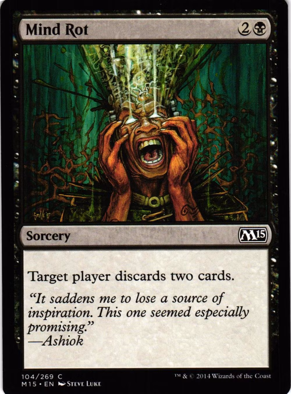 Mind Rot Common 104/269 Magic 2015 (M15) Magic the Gathering