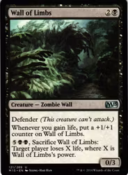 Wall of Limbs Uncommon 121/269 Magic 2015 (M15) Magic the Gathering