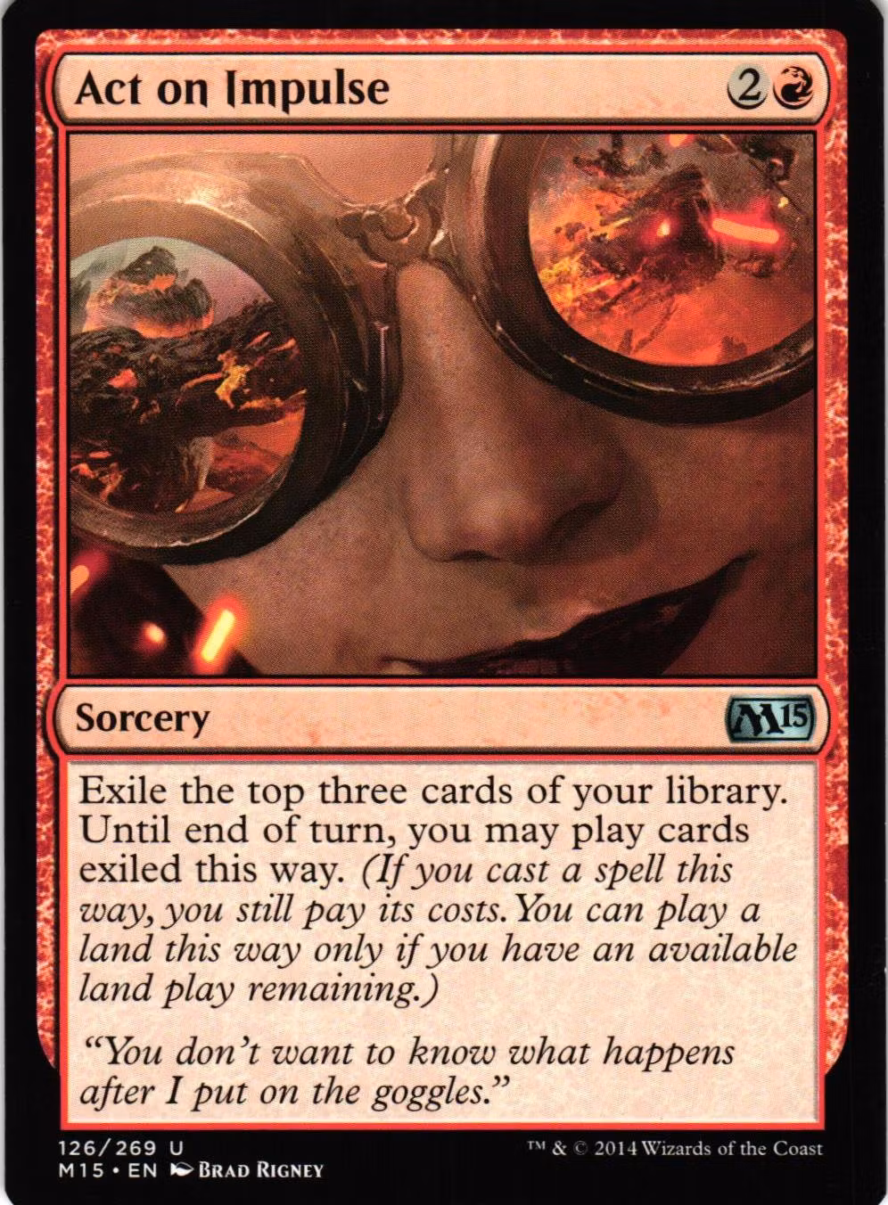 Act on Impulse Uncommon 126/269 Magic 2015 (M15) Magic the Gathering