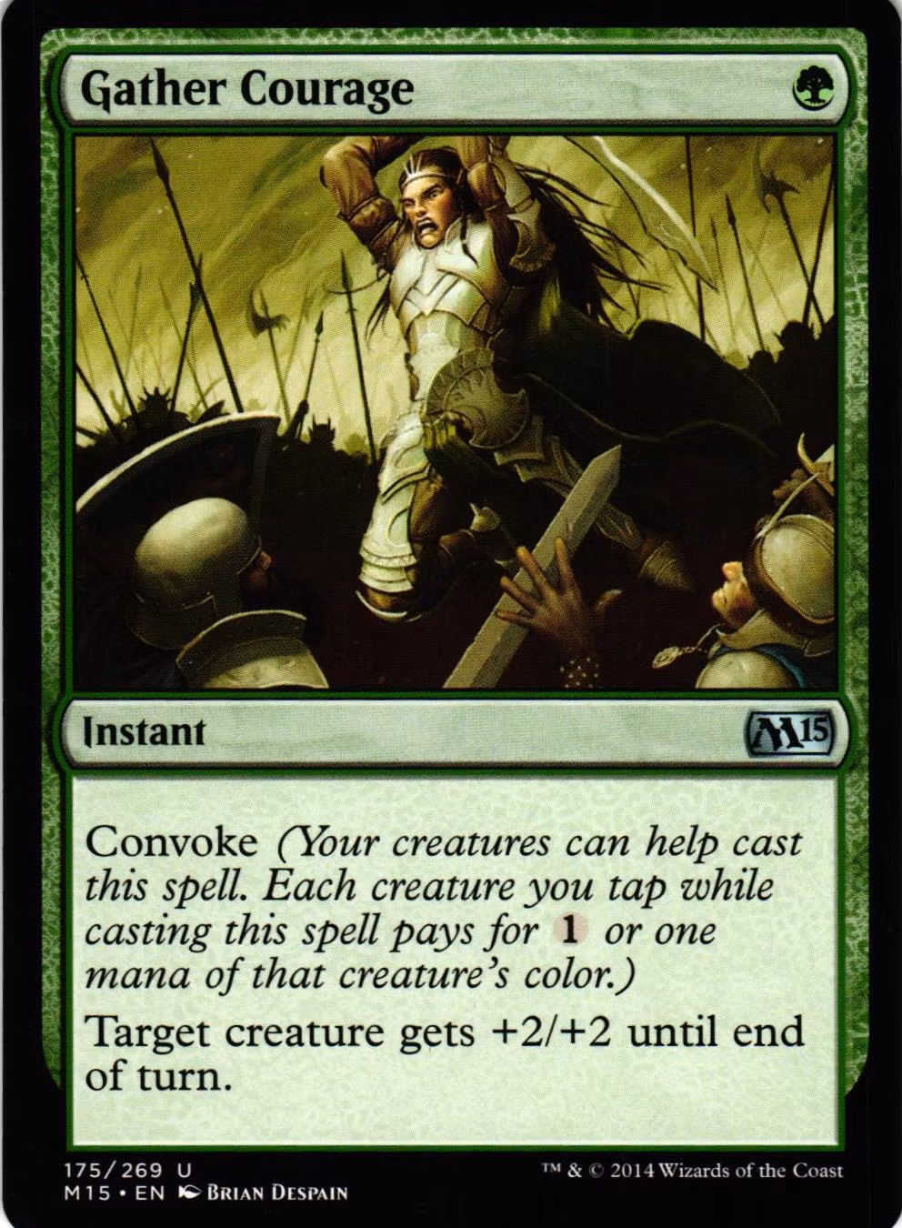 Gather Courage Uncommon 175/269 Magic 2015 (M15) Magic the Gathering