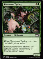 Shaman of Spring Common 199/269 Magic 2015 (M15) Magic the Gathering