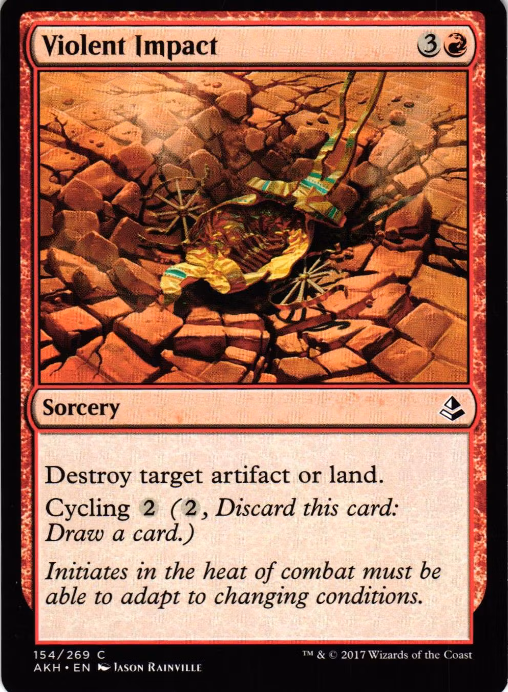 Violent Impact Common 154/269 Amonkhet (AKH) Magic the Gathering