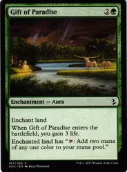 Gift of Paradise Common 167/269 Amonkhet (AKH) Magic the Gathering