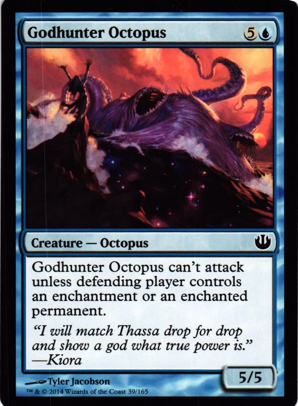 Godhunter Octopus Common 39/165 Journey into Nyx Magic the Gathering