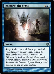 Interpet the Signs Uncommon 43/165 Journey into Nyx Magic the Gathering