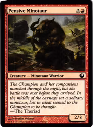 Pensive Minotaur Common 105/165 Journey into Nyx (JOU) Magic the Gathering