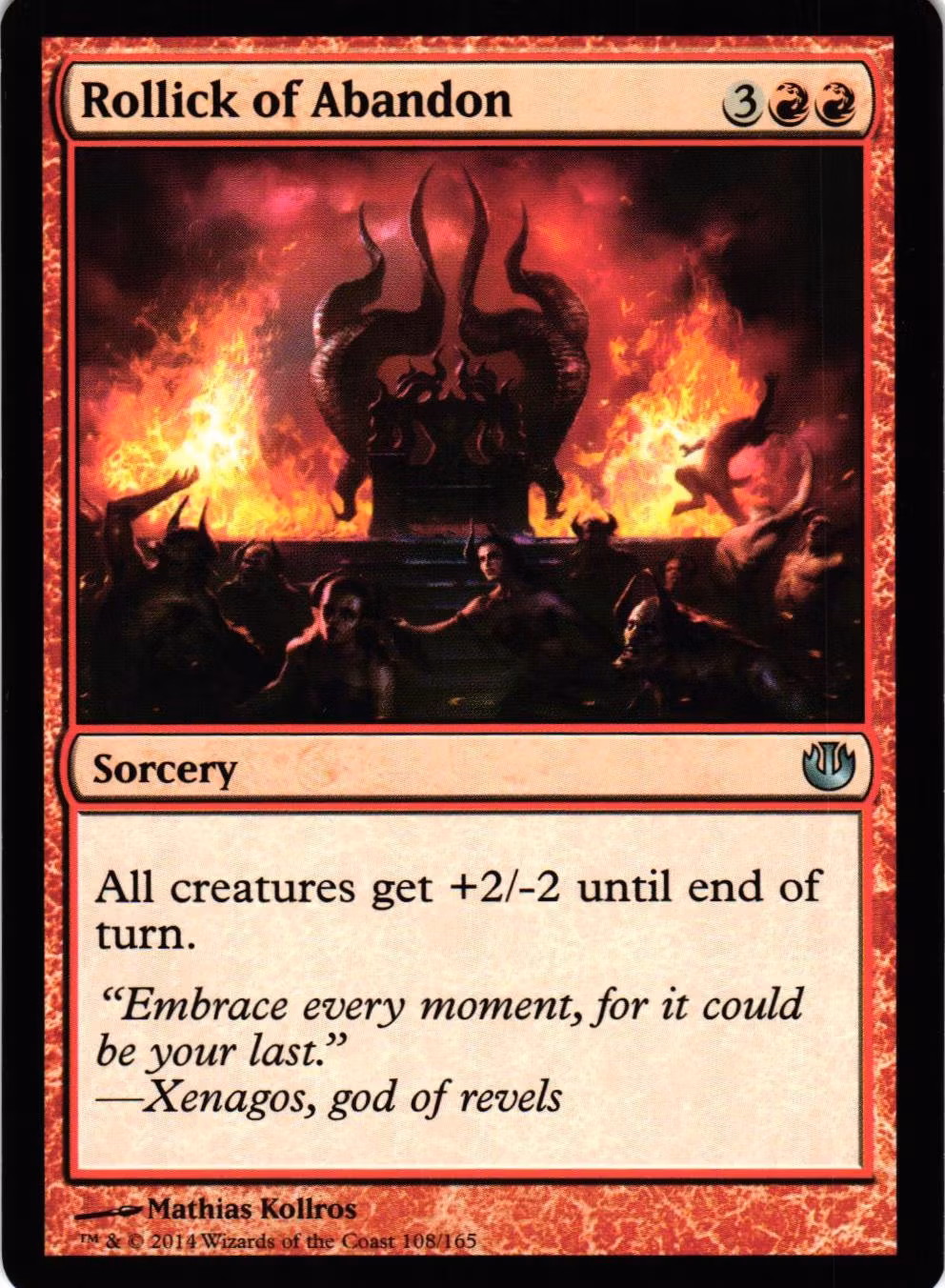 Rollick of Abandon Uncommon 108/165 Journey into Nyx (JOU) Magic the Gathering