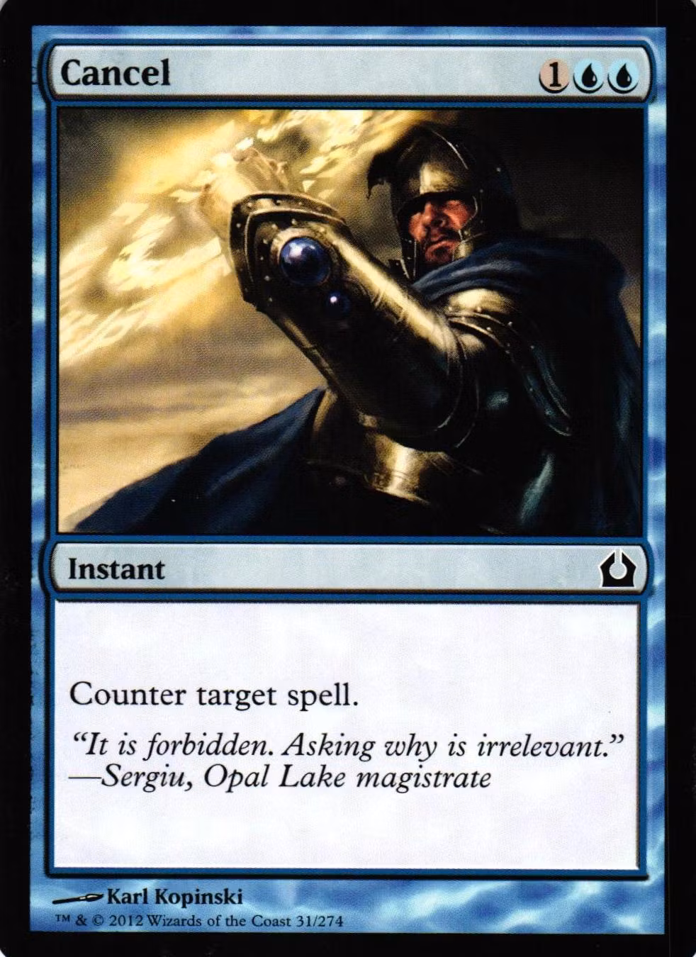 Cancel Common 31/274 Return of Ravnica (RTR) Magic the Gathering