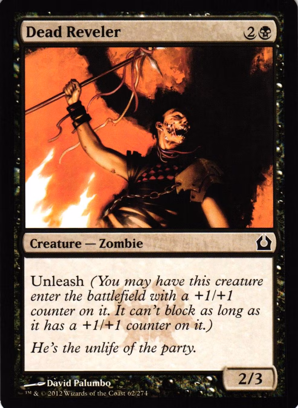 Dead Reveler Common 62/274 Return of Ravnica (RTR) Magic the Gathering