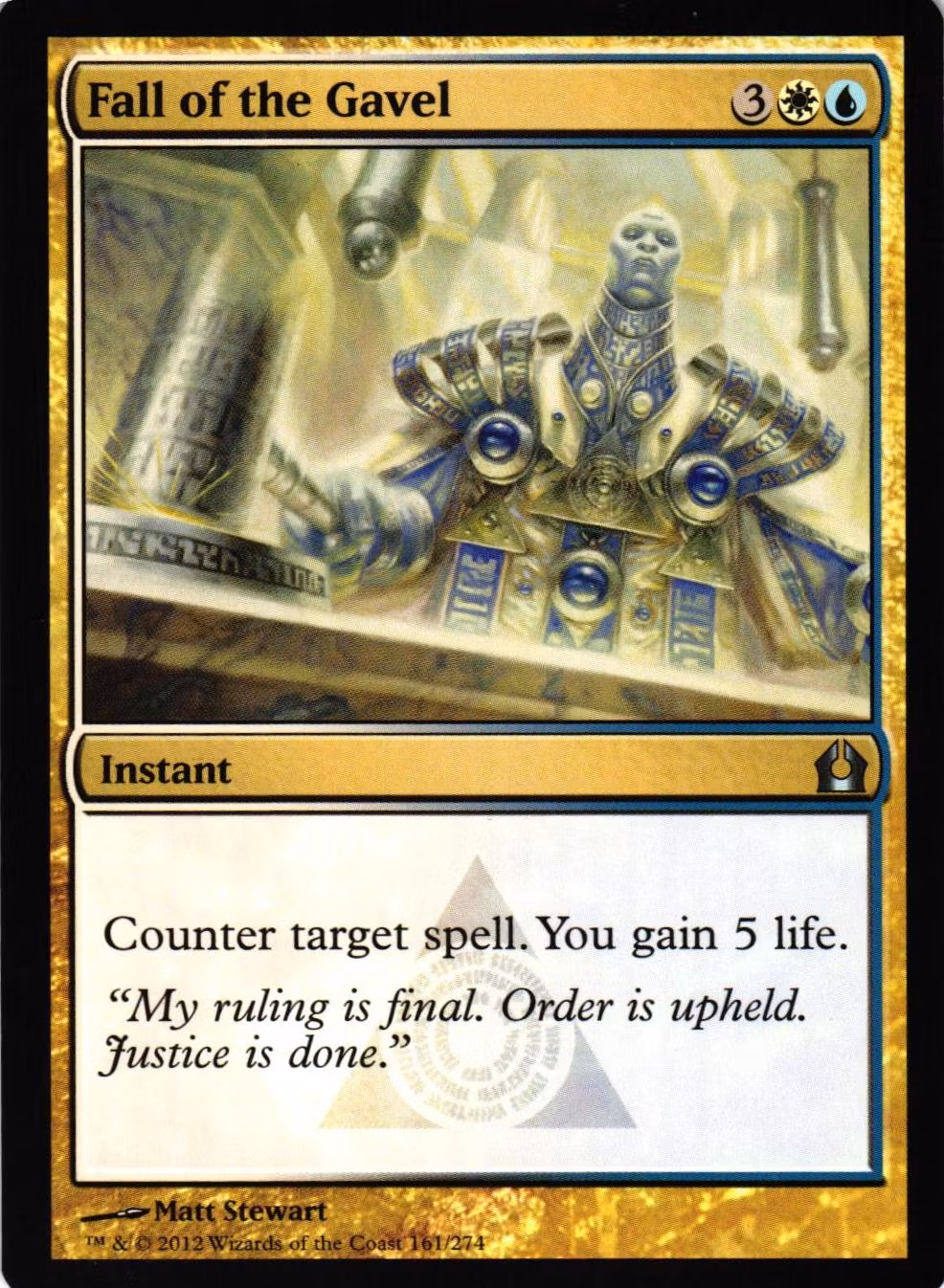 Fall of the Gavel Uncommon 161/274 Return of Ravnica (RTR) Magic the Gathering