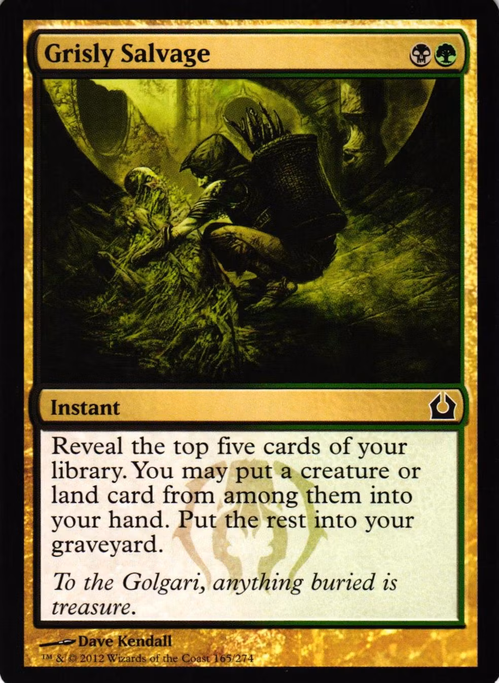 Grisly Salvage Common 165/274 Return of Ravnica (RTR) Magic the Gathering