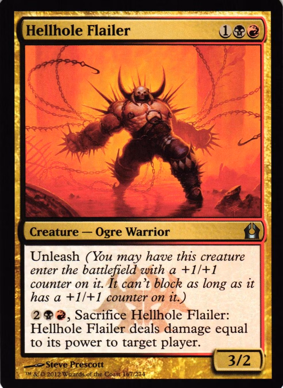 Hellhole Flailer Uncommon 167/274 Return of Ravnica (RTR) Magic the Gathering