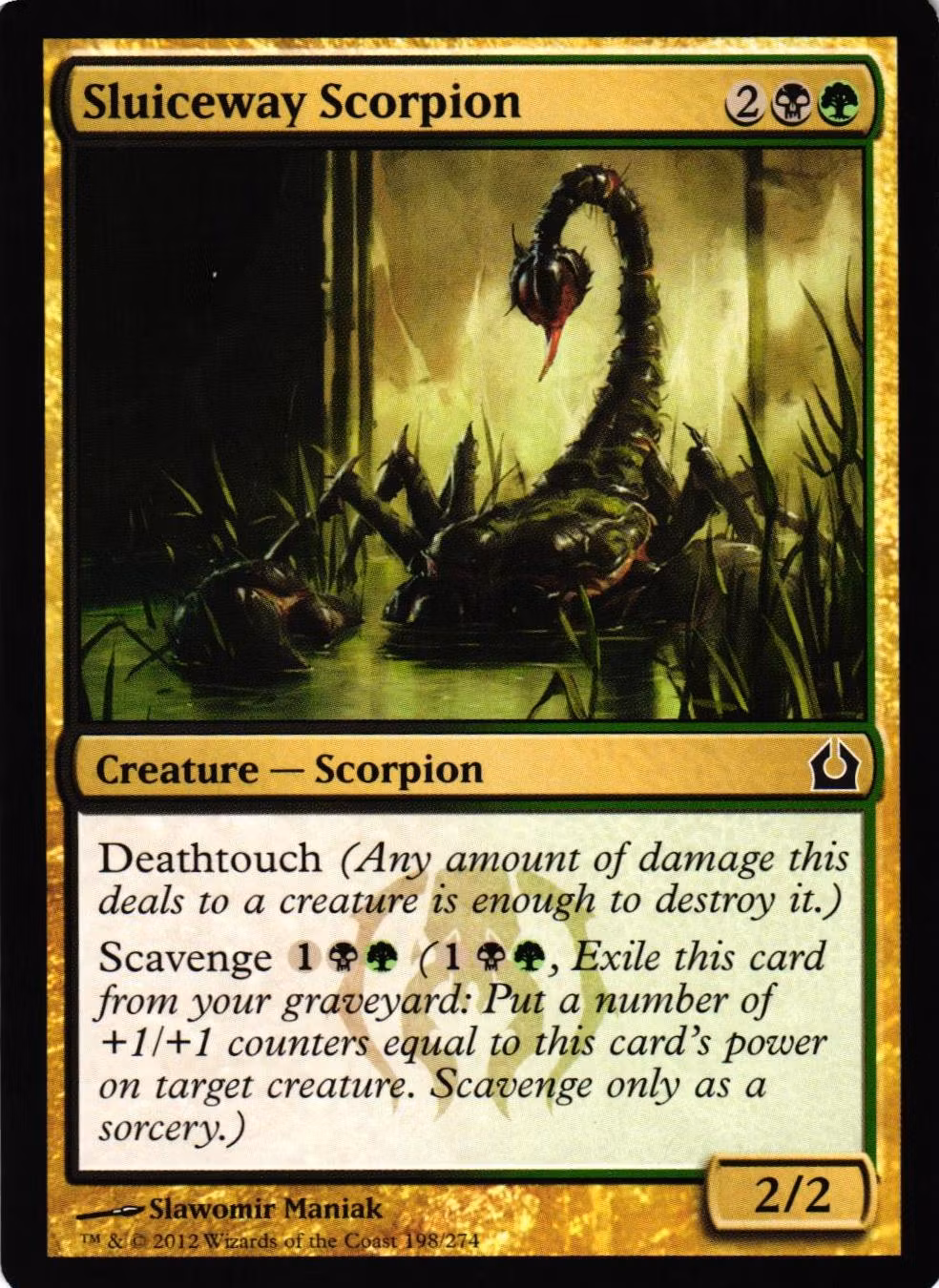 Sluiceway Scorpion Common 198/274 Return of Ravnica (RTR) Magic the Gathering