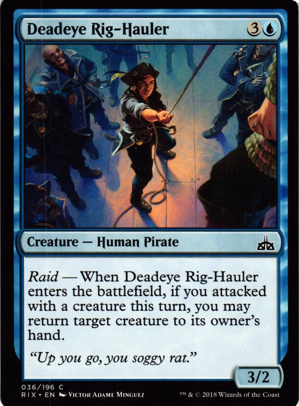 Deadeye Rig-Hauler Common 036/196 Rivals of Ixalan (RIX) Magic the Gathering