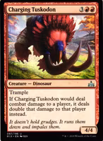 Charging Tuskodon Uncommon 097/196 Rivals of Ixalan (RIX) Magic the Gathering