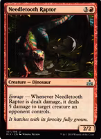 Needletooth Raptor Uncommon 107/196 Rivals of Ixalan (RIX) Magic the Gathering