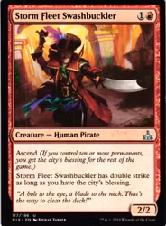 Storm Fleet Swashbuckler Uncommon 117/196 Rivals of Ixalan (RIX) Magic the Gathering