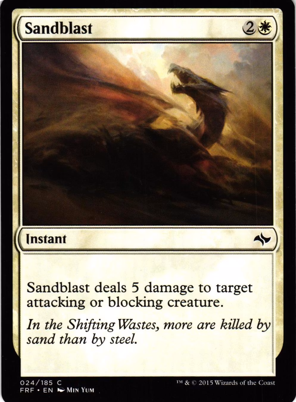 Sandblast Common 024/185 Fate Reforged (FRF) Magic the Gathering