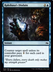 Rakshasas Disdain Common 045/185 Fate Reforged (FRF) Magic the Gathering
