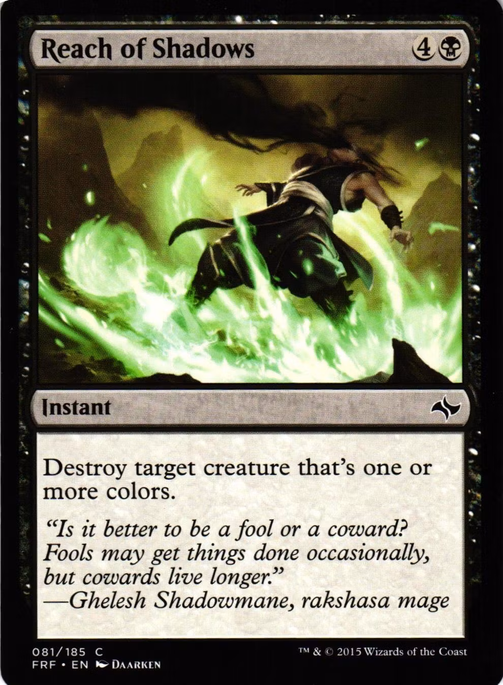 Reach of Shadows Common 081/185 Fate Reforged (FRF) Magic the Gathering